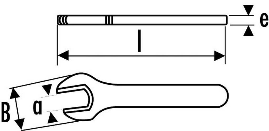CLE A FOURCHE 1 TETE ISOLEE 19 MM SAM OUTILLAGE - Z1019