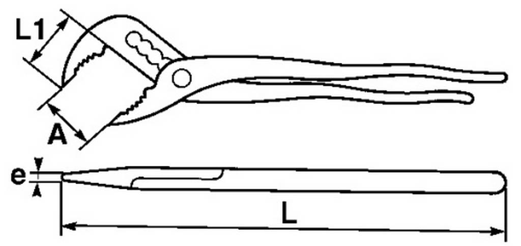 PINCE MULTIPRISE ENTREPASSEE ISOLEE SAM OUTILLAGE - Z20125