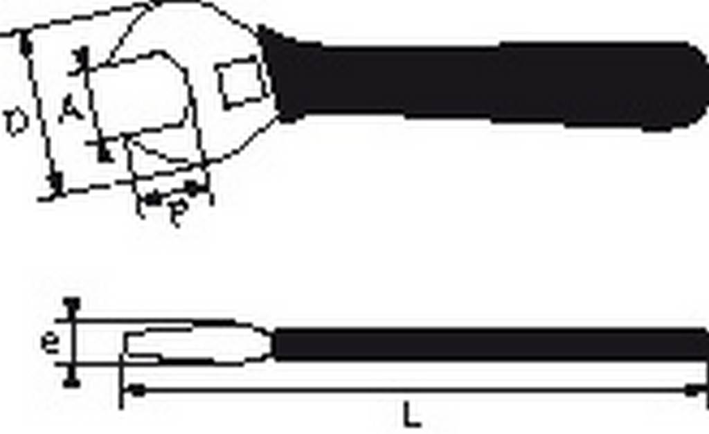 CLE A MOLETTE ISOLEE 8' SAM OUTILLAGE - Z548