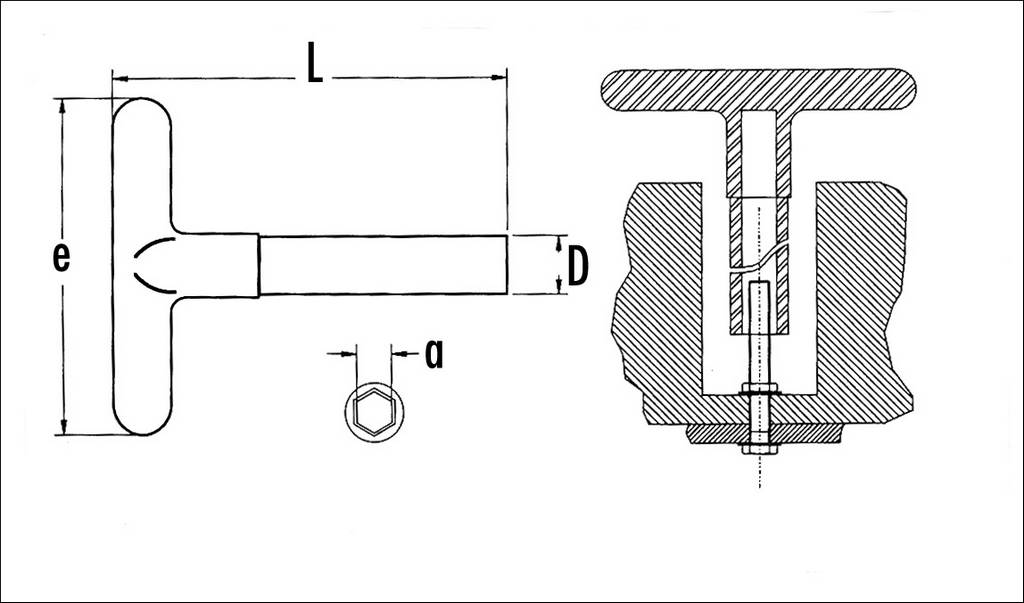 CLE TUBE T12 6 PANS ISOLEE SAM OUTILLAGE - Z8712