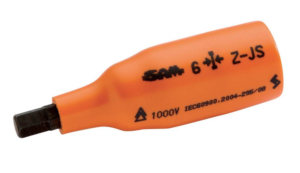DOUILLE TOURNEVIS ISOLEE 3/8 6 PANS CREUX 6 MM SAM OUTILLAGE - ZJS6
