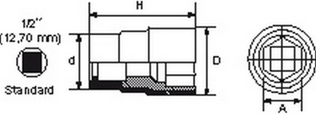 DOUILLE ISOLEE 1/2 12 PANS 9 MM SAM OUTILLAGE - ZS9