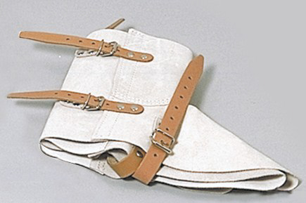 GUETRES SASSI EN CROUTE DE CUIR CHROME 23CM ( LA PAIRE ) -61