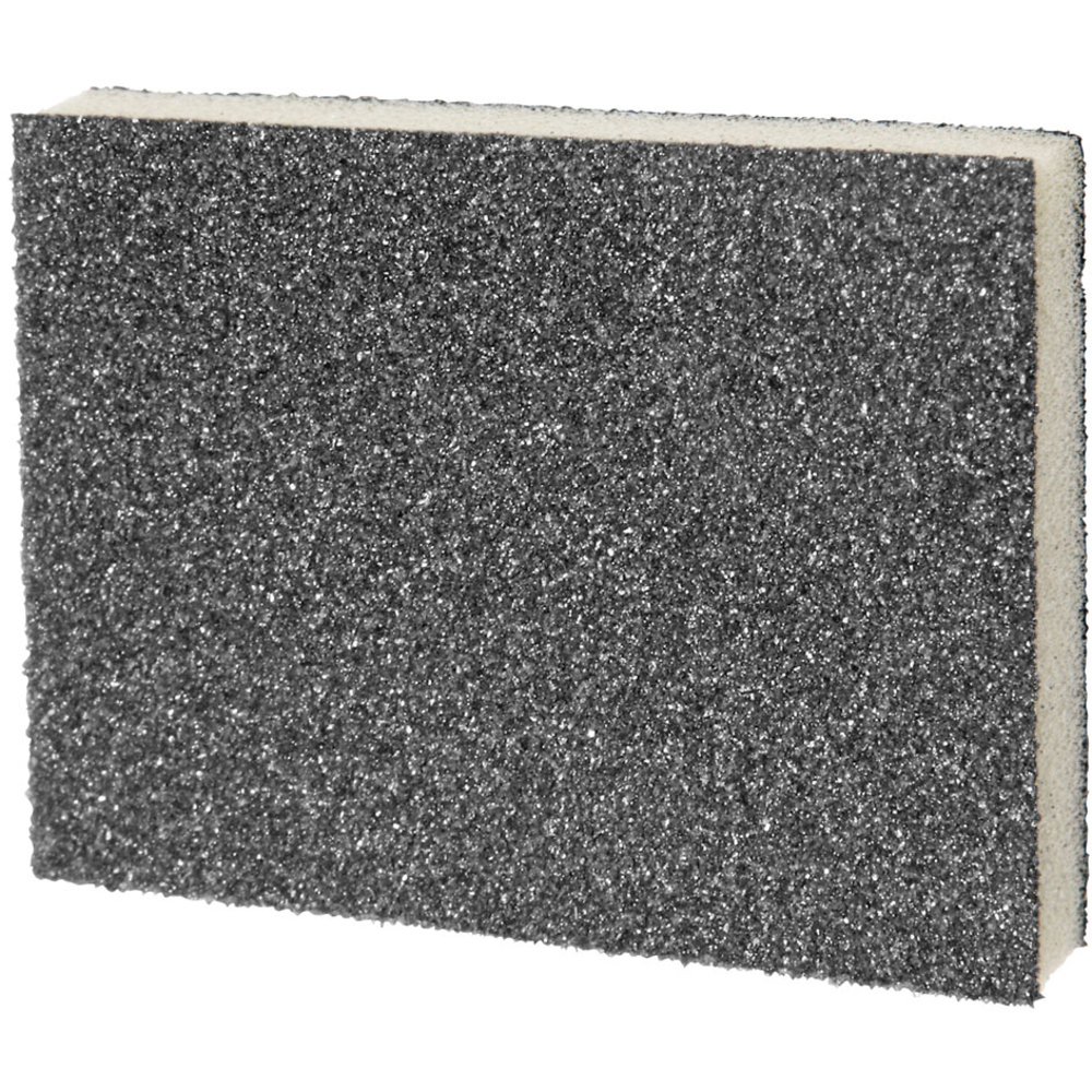 Eponge souple 2 faces 98 x 125 x 12 pour métaux, bois, plastique et peintures anciennes SIDAMO - 10998035