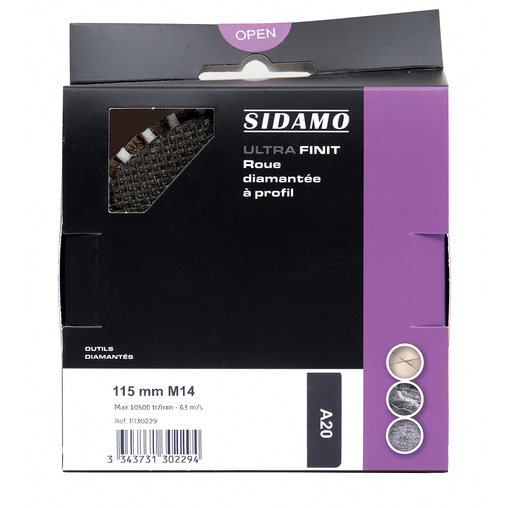 Roue diamantée ULTRA FINIT A20 SIDAMO - 11130229