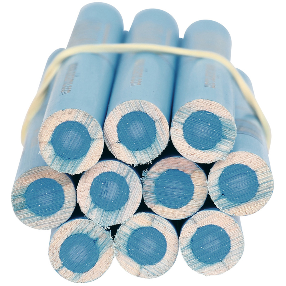 Crayon gras bleu pour tracer sur carrelage, céramique et verre SIDAMO - 11255008
