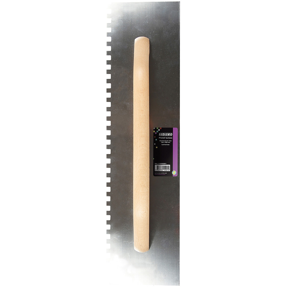 Platoir suisse 480 x 125 mm pour application uniforme de colles et enduits SIDAMO - 11255021