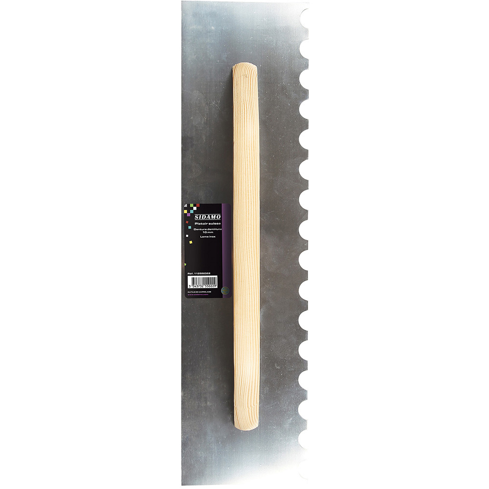 Platoir Suisse 480 x 125 mm pour application uniforme de colles et enduits SIDAMO - 11255022