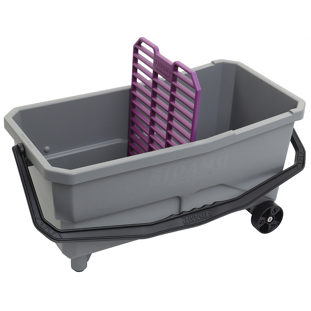 Bac de rinçage 18 L DUOBAC 18P pour nettoyage de joints de carrelage sur grandes surfaces SIDAMO - 11255070