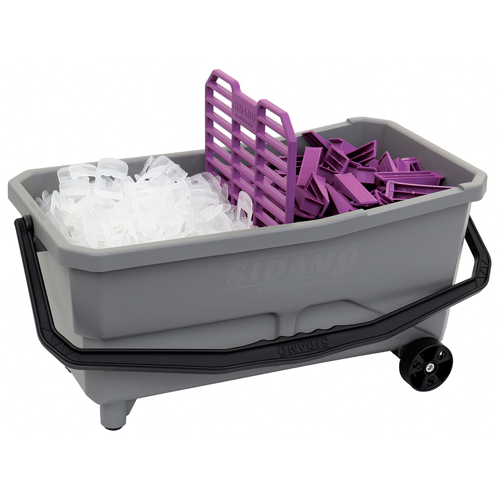 Bac de rinçage 18 L DUOBAC 18P pour nettoyage de joints de carrelage sur grandes surfaces SIDAMO - 11255070