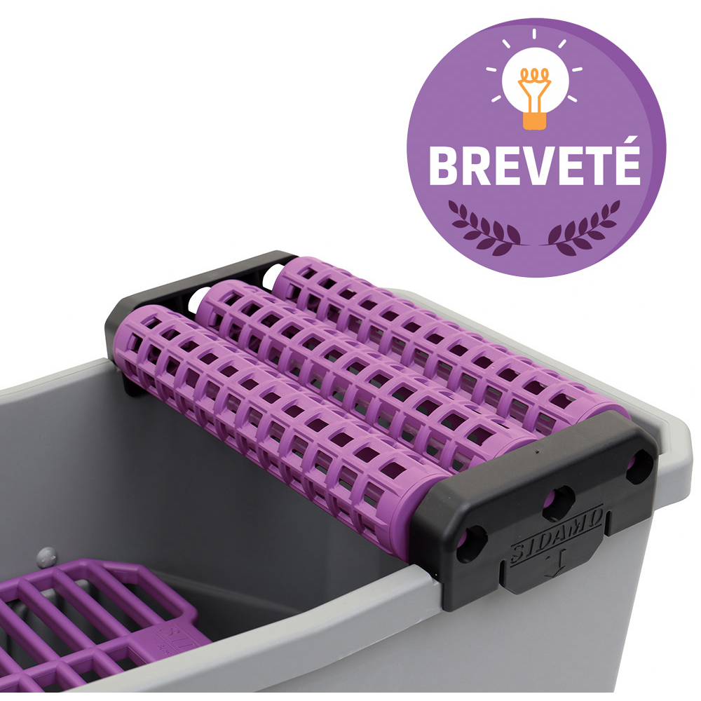 Bac de rinçage 18 L DUOBAC 18P pour nettoyage de joints de carrelage sur grandes surfaces SIDAMO - 11255070
