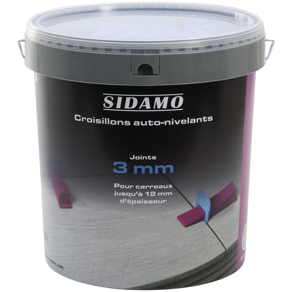 Croisillons auto-nivelants pour joint de 3 mm - Carrelage précis et joints réguliers. SIDAMO - 11255304