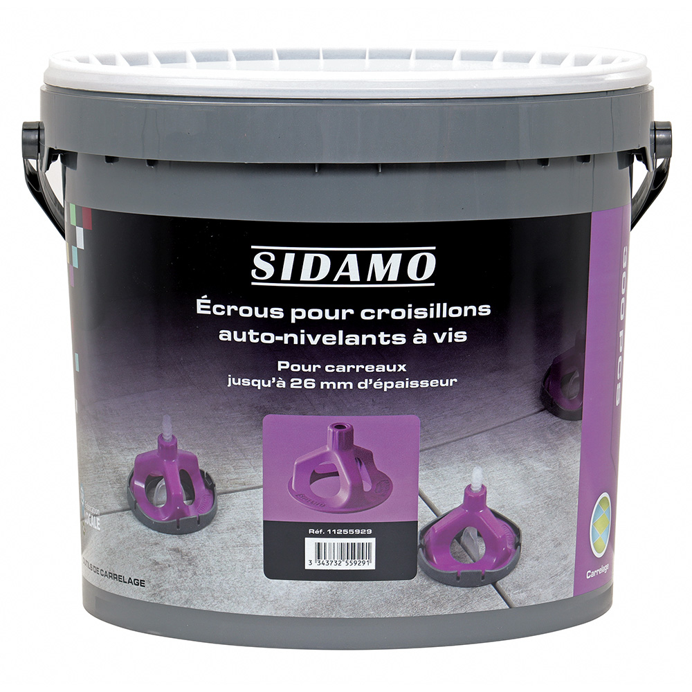 Croisillons auto-nivelants pour écrous auto-nivelants - Carrelage de niveau et joints réguliers SIDAMO - 11255929