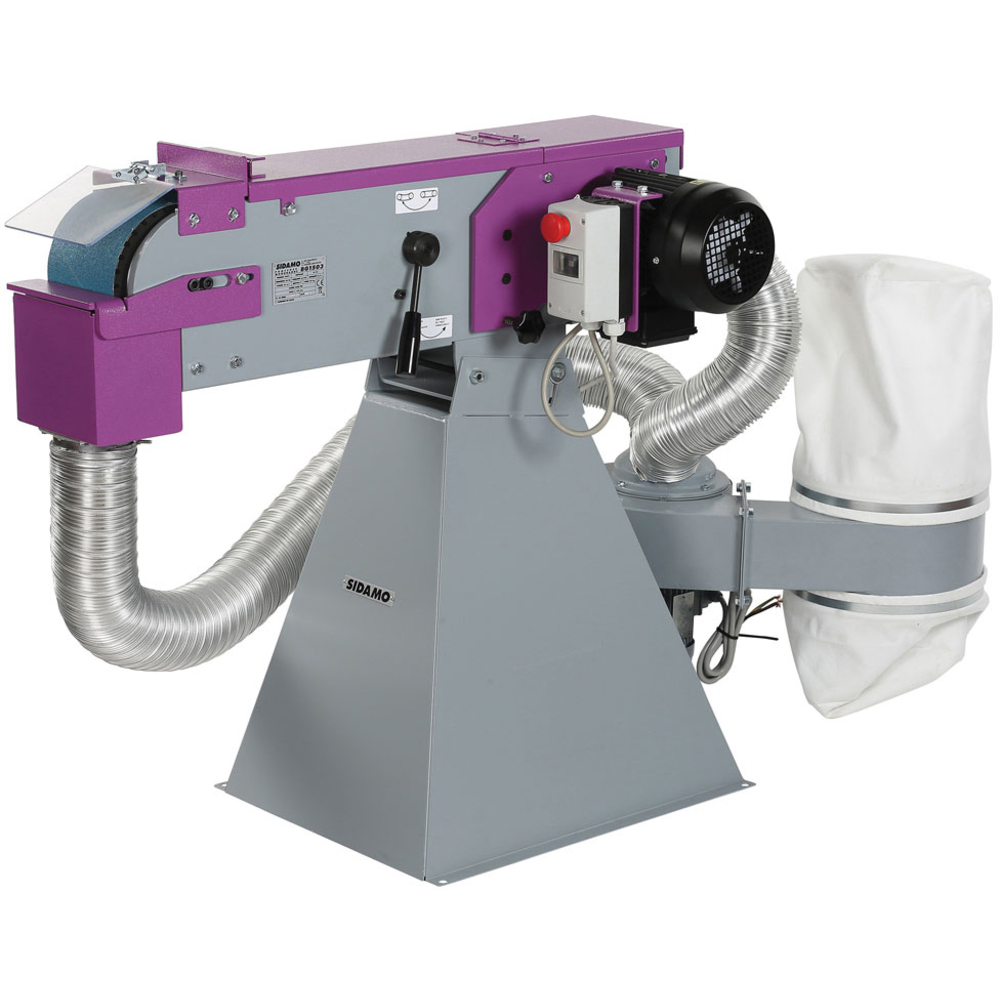 Ponceuse à bande BG 1503 ASP pour ponçage de métaux, bois et plastique SIDAMO - 20105044