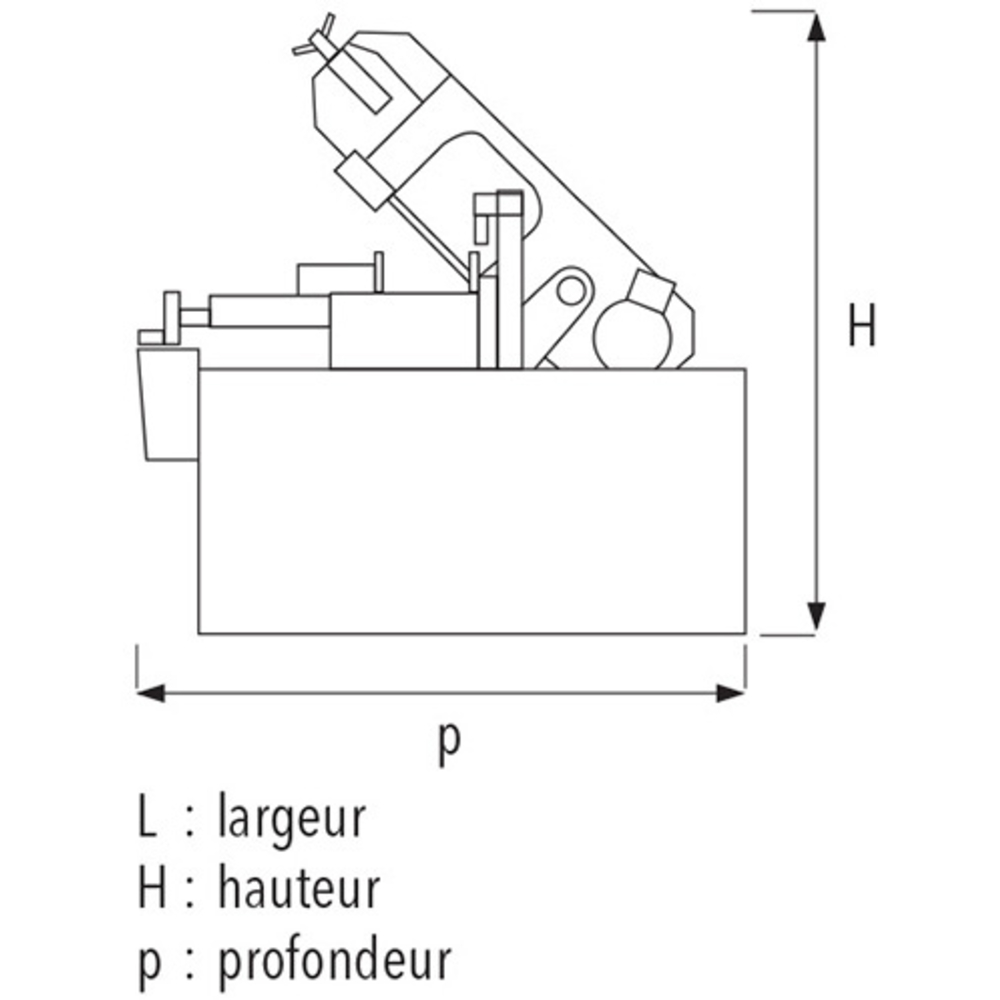 Scie à ruban automatique SR 450 BAV pour sciage sous lubrification d'acier, inox et aluminium SIDAMO - 20114039