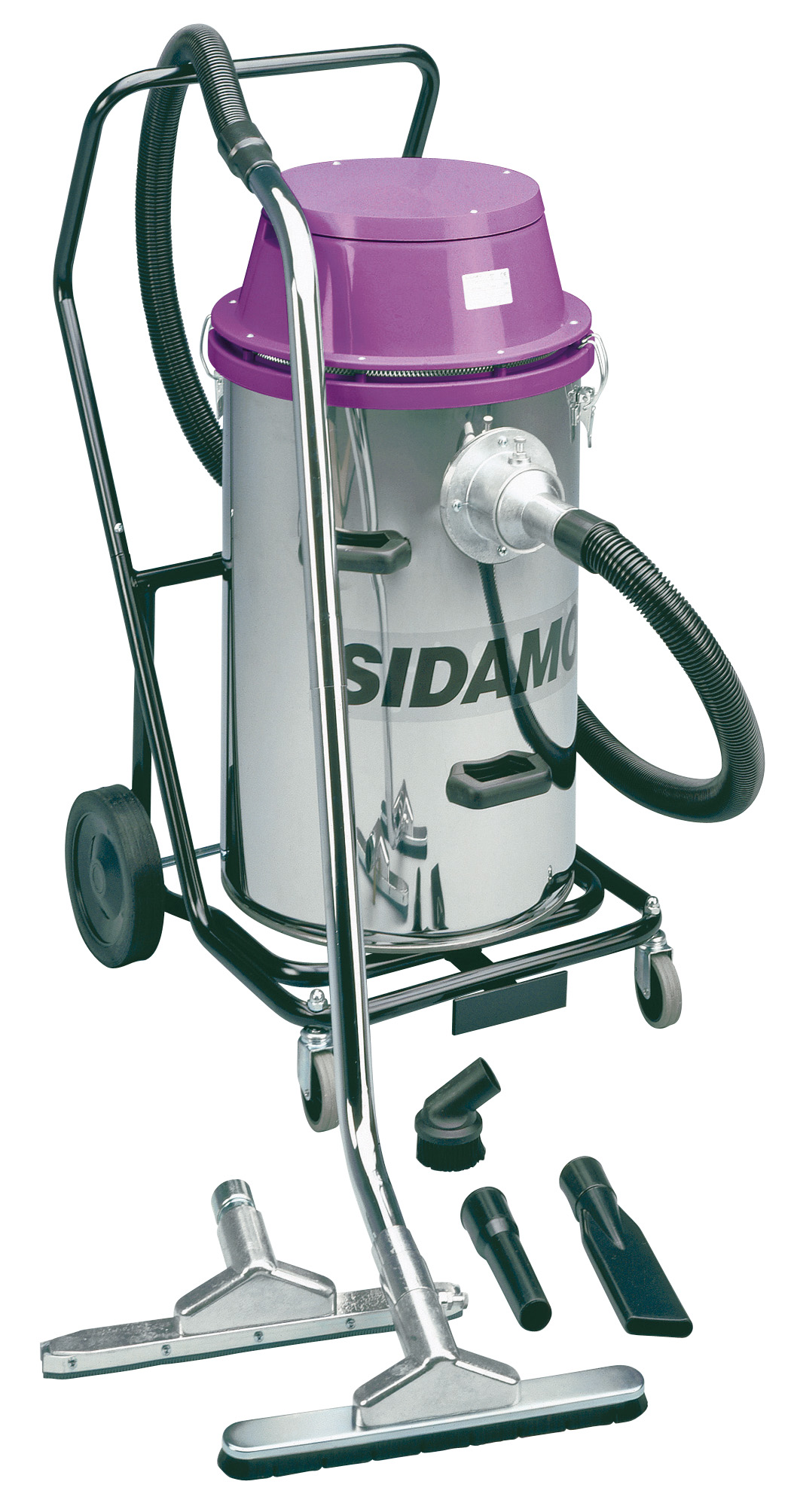 Aspirateur eau et poussières JET 60 cuve inox aspiration d'eau et poussières SIDAMO - 20402005