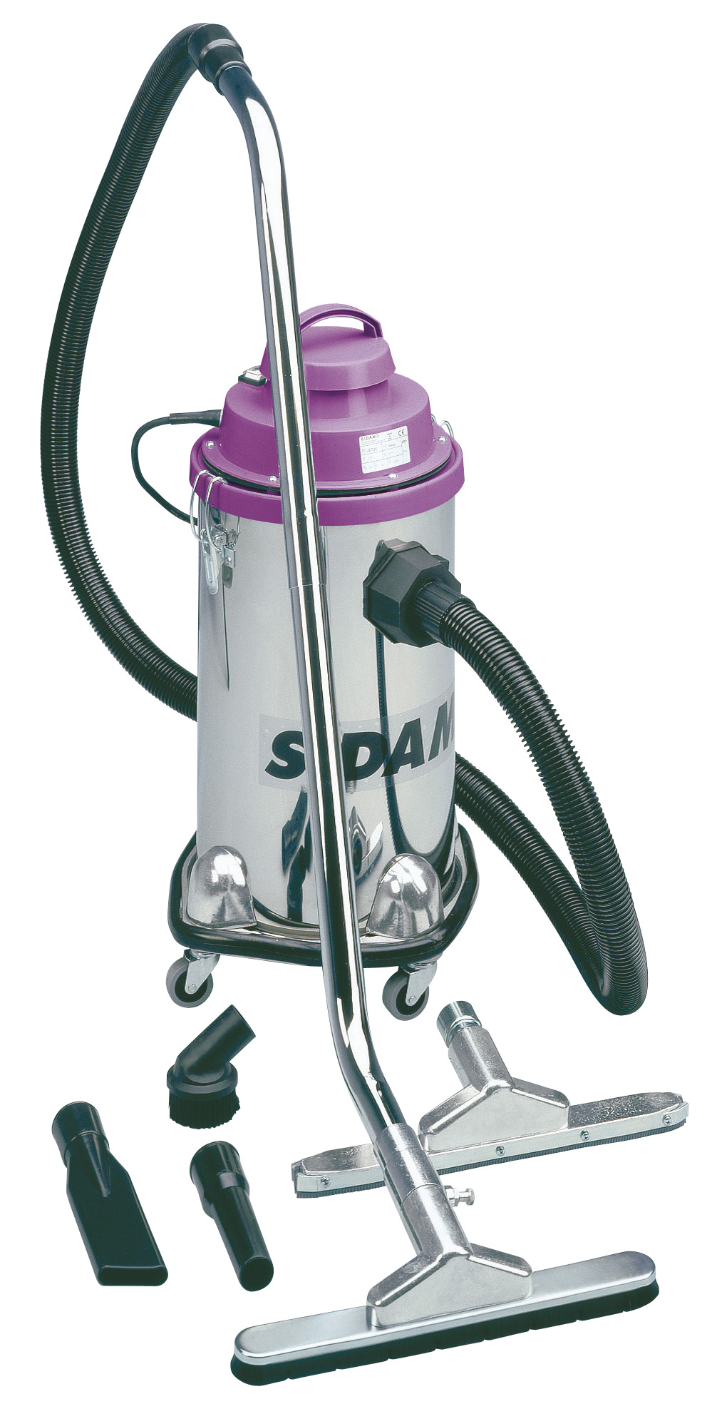 Aspirateur eau et poussières JET 30 cuve inox Aspiration d'eau et poussières SIDAMO - 20402008