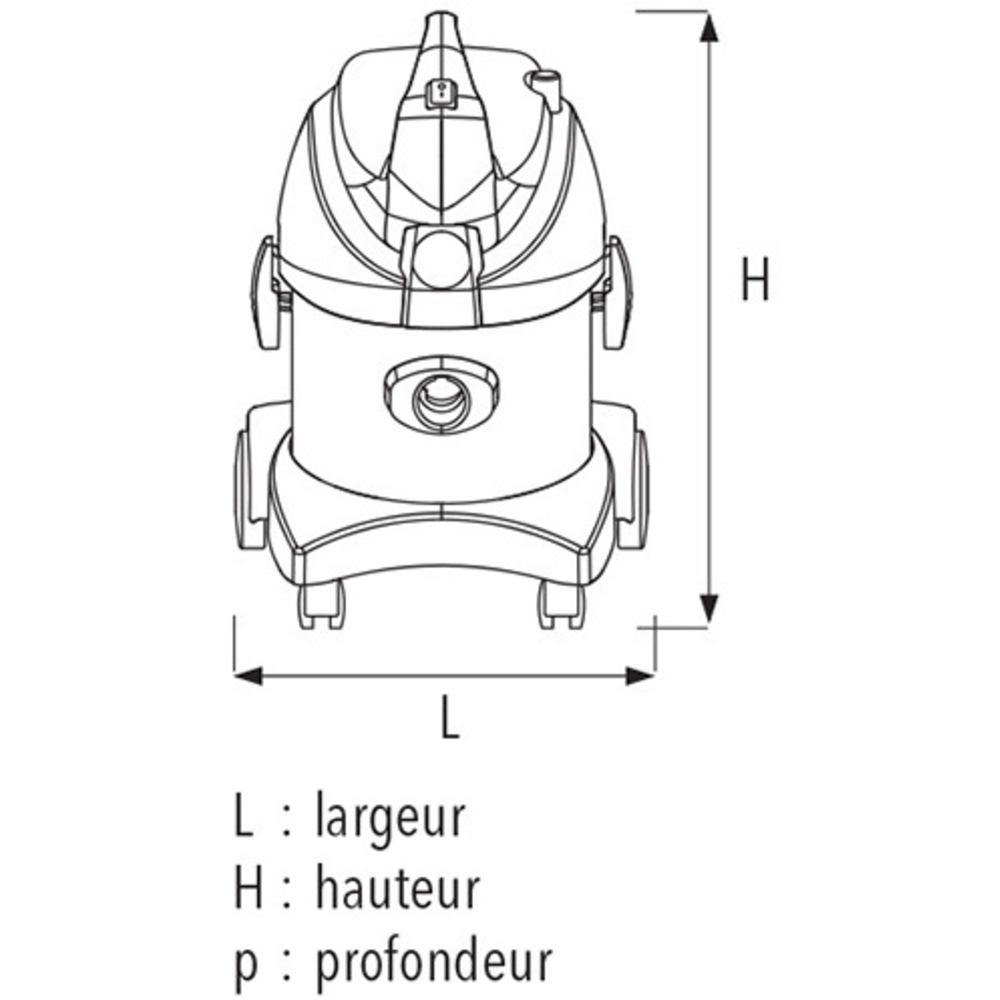 Aspirateur eau et poussières cuve inox JET 15 i Aspiration d'eau et poussières SIDAMO - 20402040