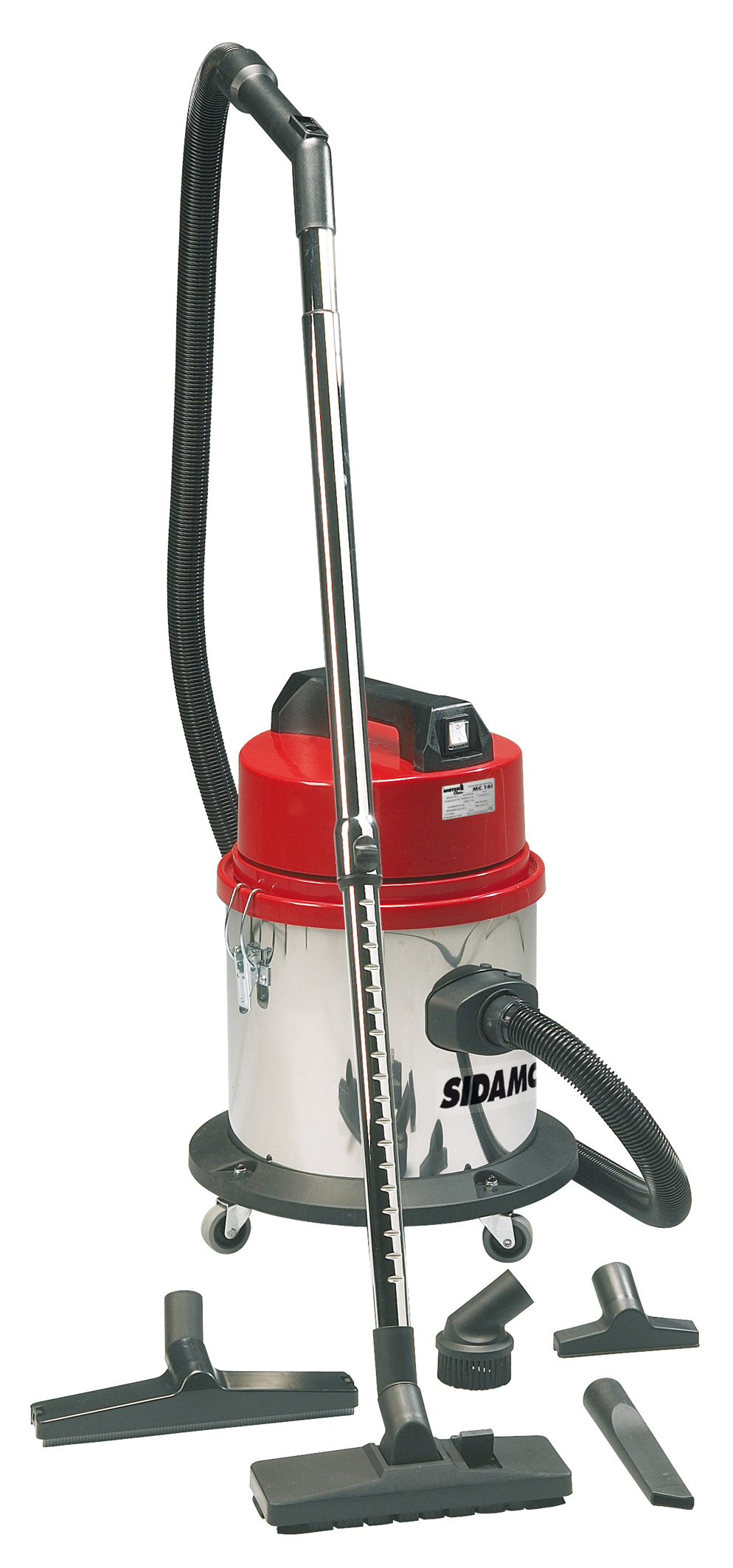 Aspirateur eau et poussières cuve inox MC 16 i aspiration d'eau et poussières SIDAMO - 20403004