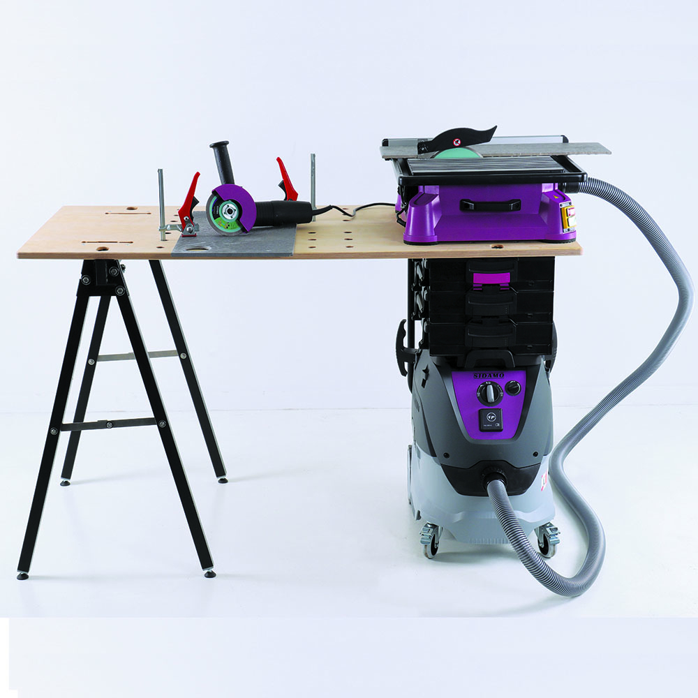 Table de travail 1400 T+I station ergonomique pour coupe, perçage et manipulation de carrelage et matériaux SIDAMO - 20498555
