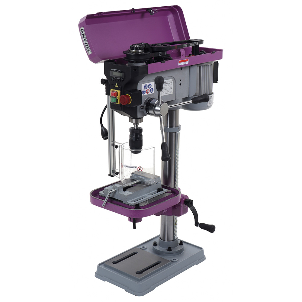 Perceuse d'établi à variateur EXPERT 22 PEV Mono pour perçage à sec des métaux, plastiques et bois SIDAMO - 20502077