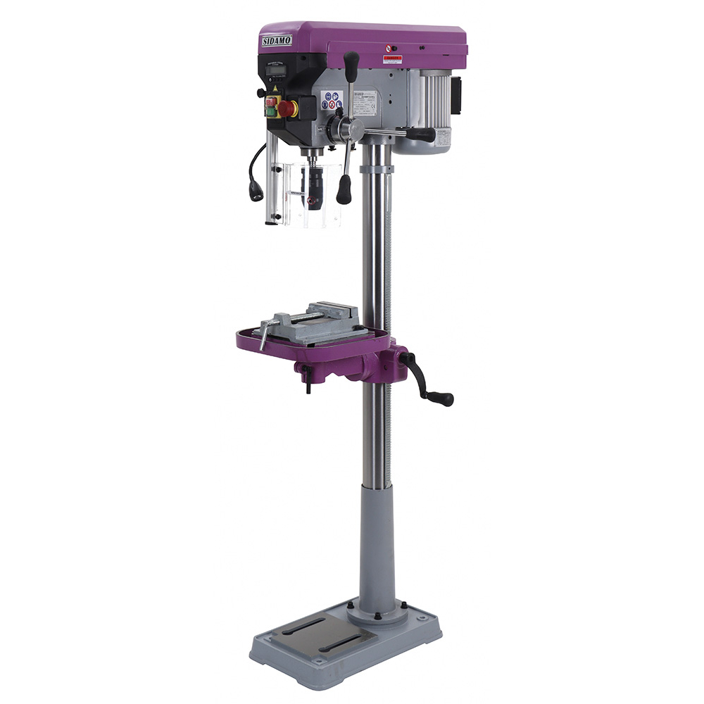 Perceuse sur colonne EXPERT 22 PCV Mono pour perçage à sec des métaux, plastiques et bois SIDAMO - 20502078