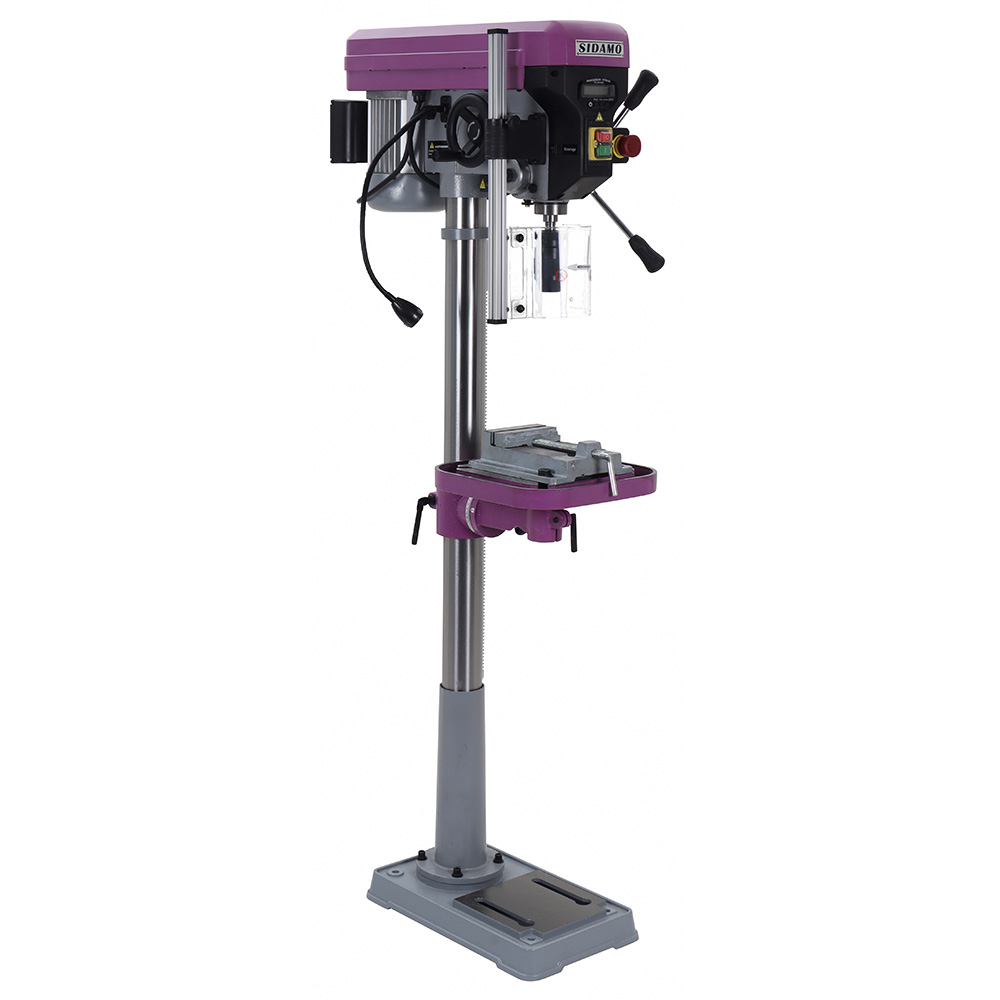 Perceuse sur colonne EXPERT 22 PCV Mono pour perçage à sec des métaux, plastiques et bois SIDAMO - 20502078