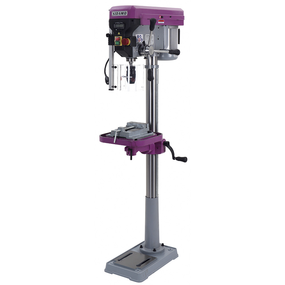 Perceuse sur colonne EXPERT 22 PCV Mono pour perçage à sec des métaux, plastiques et bois SIDAMO - 20502078