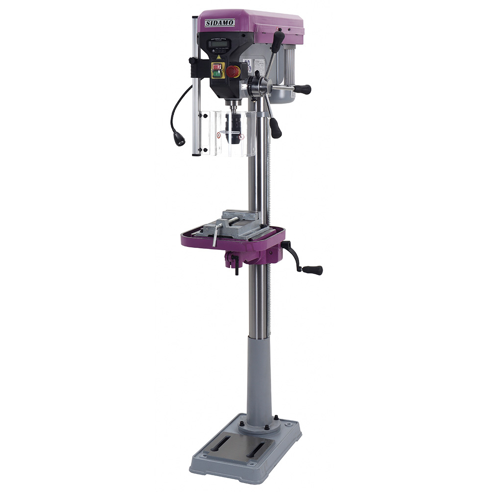Perceuse sur colonne EXPERT 22 PCV Mono pour perçage à sec des métaux, plastiques et bois SIDAMO - 20502078