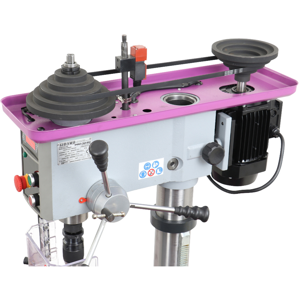 Perceuse sur colonne PRO 32 PC pour perçage de métaux, plastiques et bois SIDAMO - 20502089
