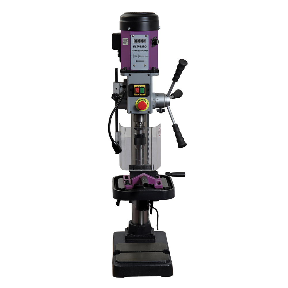 Perceuse d'établi PRO 20 PEVD pour perçage à sec des métaux, plastiques et bois SIDAMO - 20502098