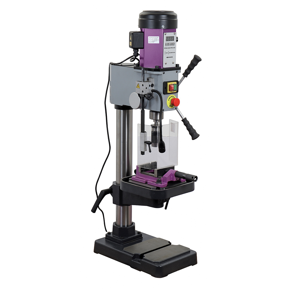 Perceuse d'établi PRO 20 PEVD pour perçage à sec des métaux, plastiques et bois SIDAMO - 20502098