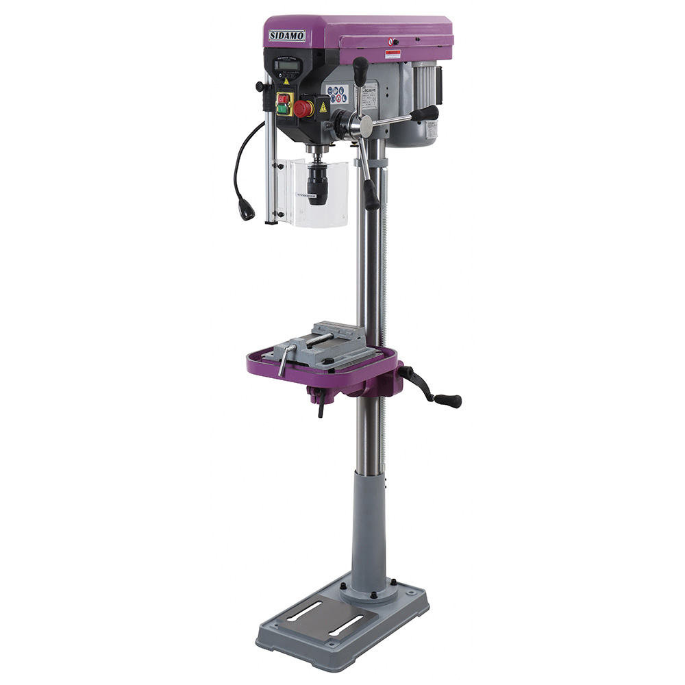 Perceuse sur colonne EXPERT 22 PC Mono pour perçage à sec des métaux, plastiques et bois SIDAMO - 20502103