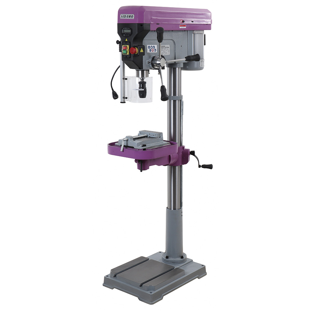 Perceuse sur colonne EXPERT 30 PC pour perçage à sec des métaux, plastiques et bois SIDAMO - 20502105