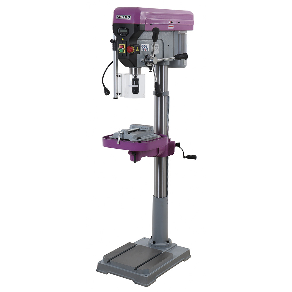 Perceuse sur colonne EXPERT 30 PC pour perçage à sec des métaux, plastiques et bois SIDAMO - 20502105
