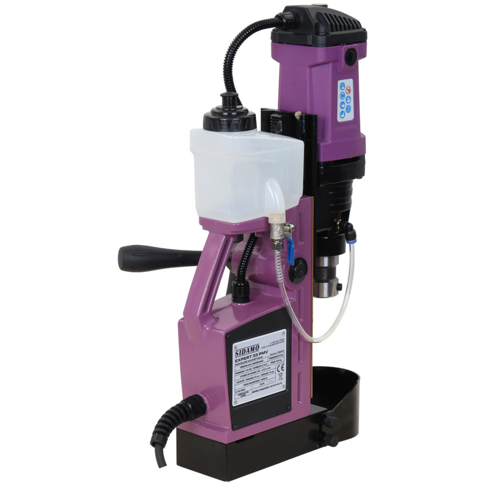 Perceuse à base magnétique EXPERT 35 PMV pour perçage et carottage lubrifié de l'acier SIDAMO - 20502109