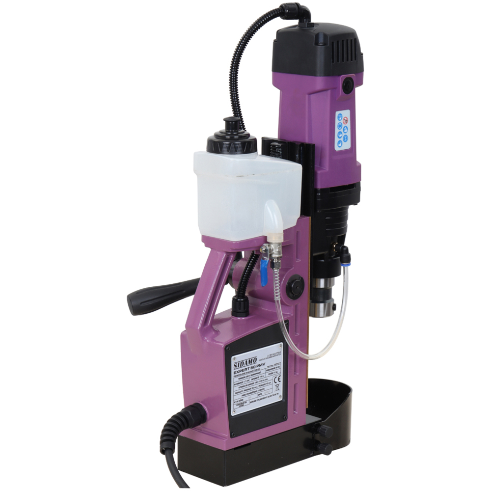 Perceuse à base magnétique EXPERT 50 PMV pour perçage et carottage sous lubrification de l'acier SIDAMO - 20502110