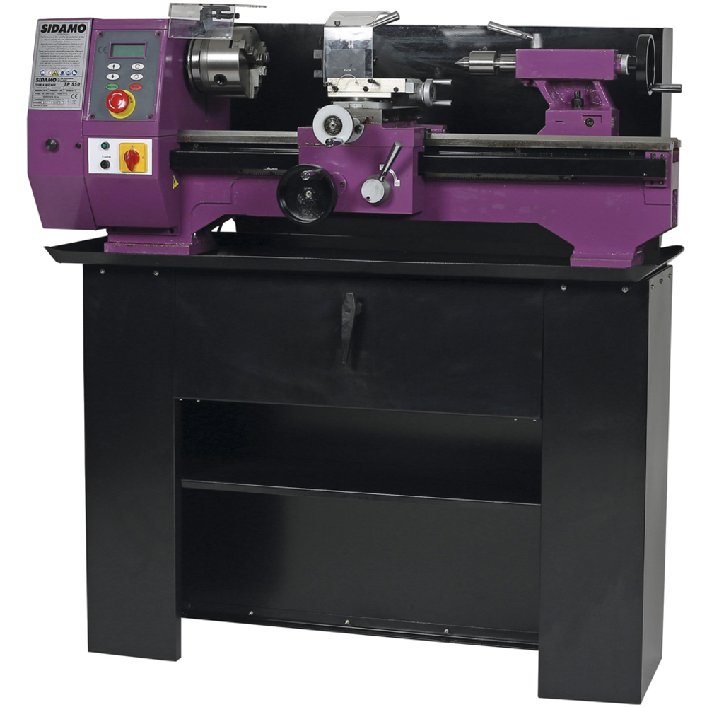 Tour à métaux TP 550 pour usinage à sec de matériaux ferreux et non ferreux SIDAMO - 21300015