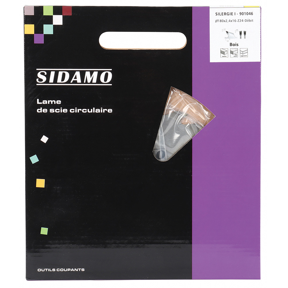 Lame de scie circulaire carbure SILERGIE I pour tronçonnage de bois durs, agglomérés et isolants SIDAMO - 901046