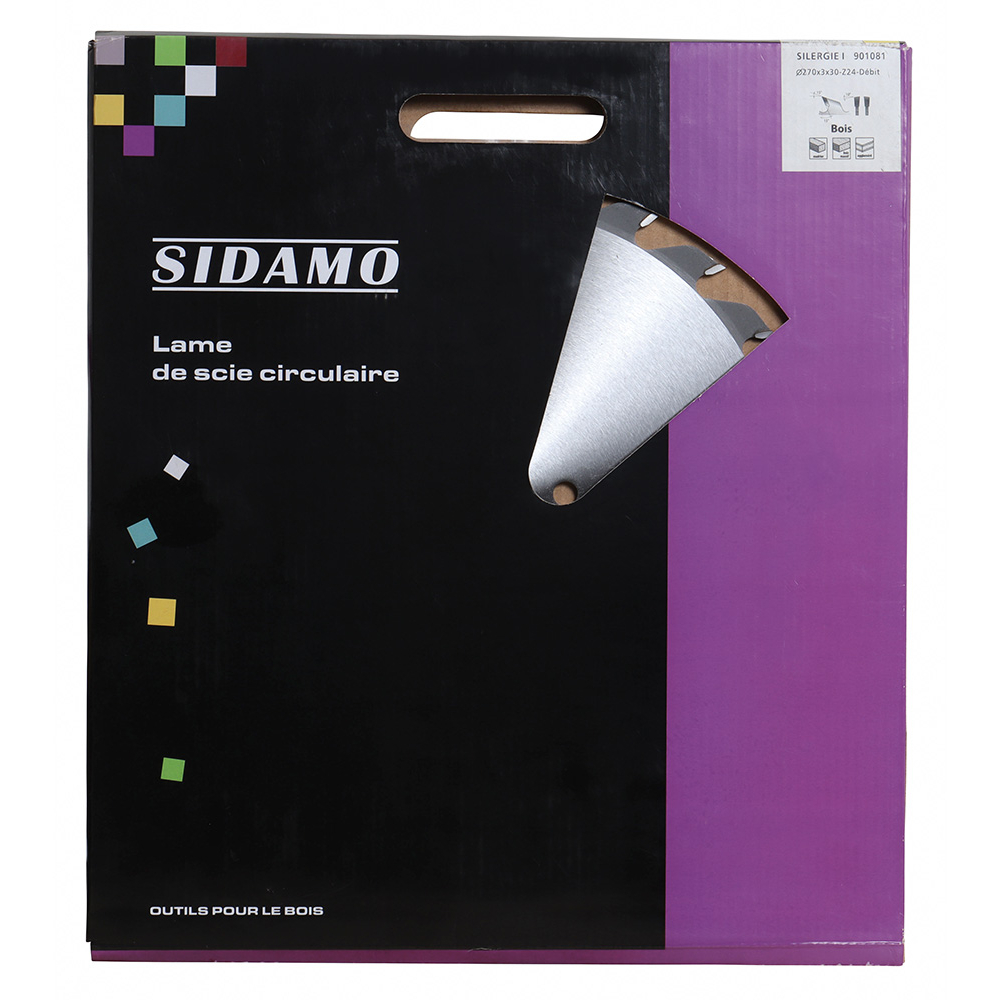 Lame de scie circulaire carbure SILERGIE I pour bois, madriers et panneaux bruts SIDAMO - 901081