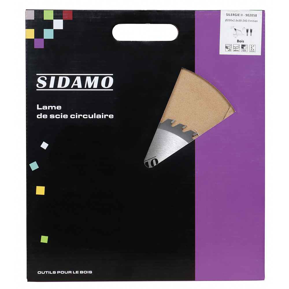 Lame de scie circulaire carbure SILERGIE II pour tronçonnage panneaux SIDAMO - 902058