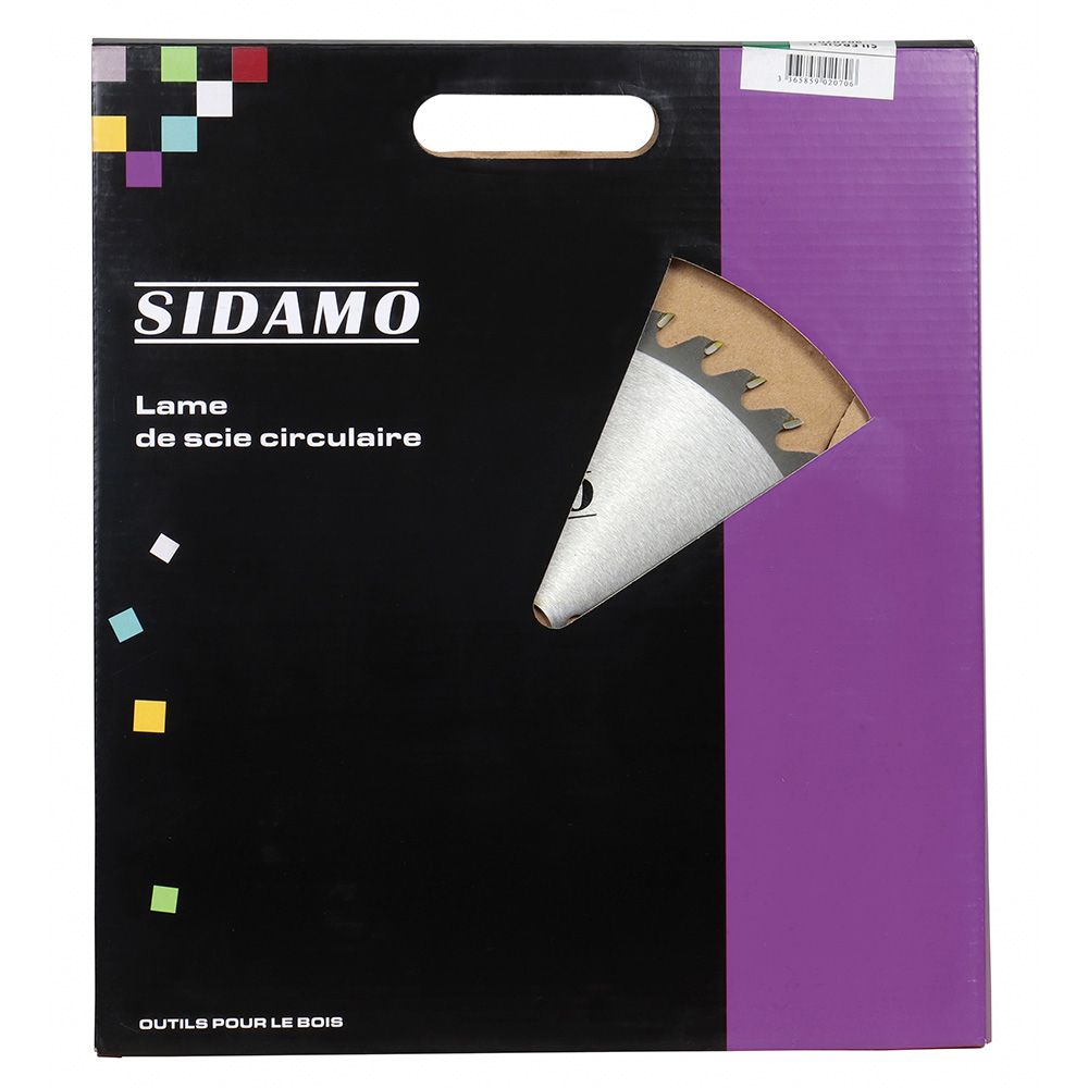 Lame de scie circulaire carbure SILERGIE II pour panneaux mélaminés et stratifiés, bois et plastiques SIDAMO - 902070