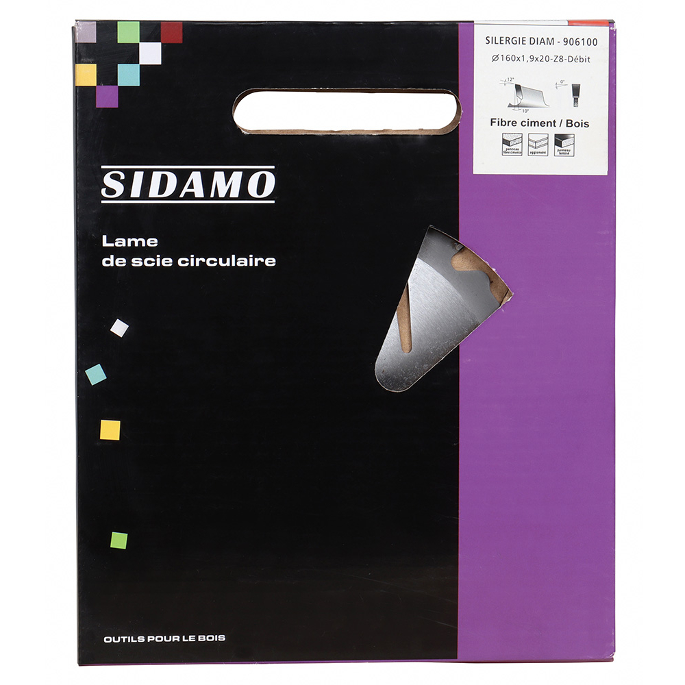 Lame de scie circulaire diamant SILERGIE DIAM pour tronçonnage de panneaux SIDAMO - 906100