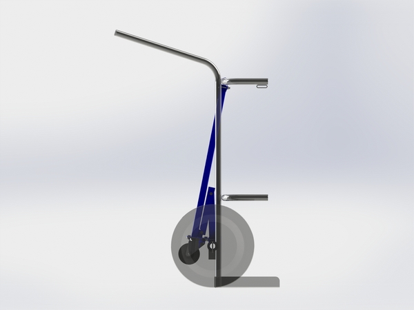 3ème roue pour chariot à bouteilles SORI - OPTCAB5