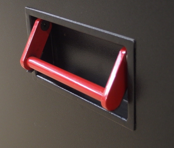 COFFRE SÉCURISÉ SORI NOIR AVEC PIEDS TRAVAUX PUBLIC DIM.1140X600X1275 - TPS1165L