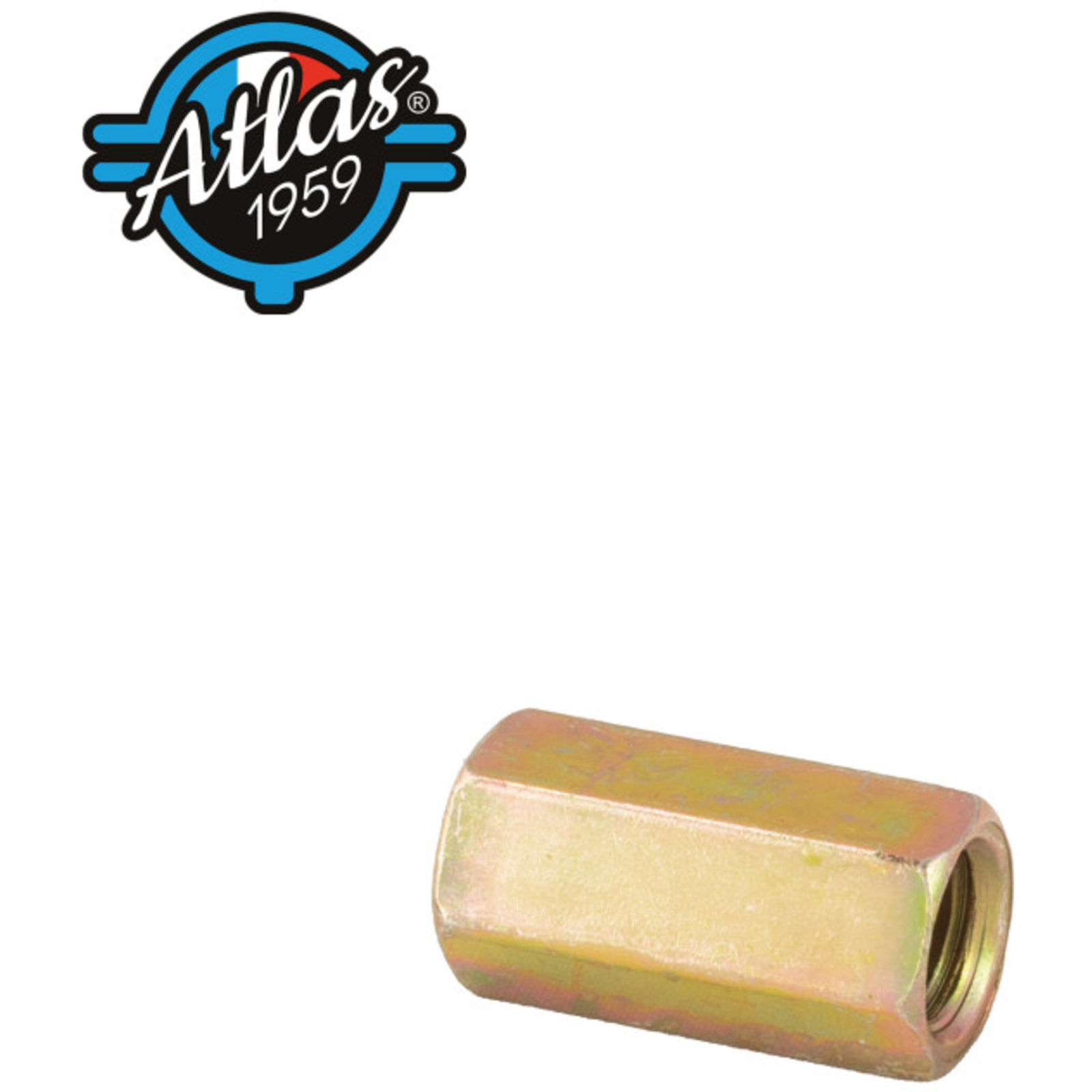 Raccord de jonction hexagonal femelle/femelle ATLAS acier zingué jaune Longueur 20 - Lot de 50 SCELL-IT - ENTHEXM07-J