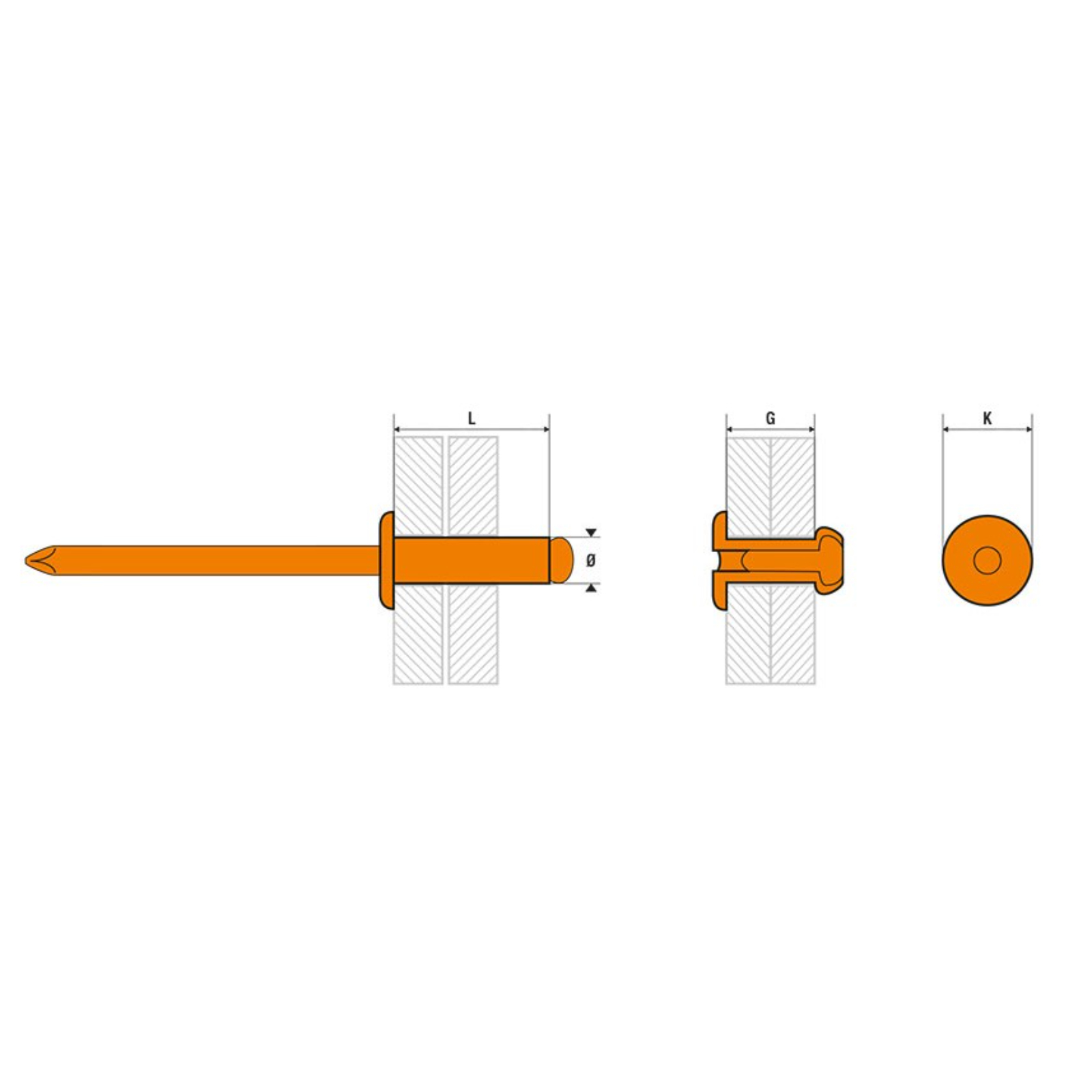 Rivet HD4010 - Lot de 50  SCELL-IT - HD4010-B50
