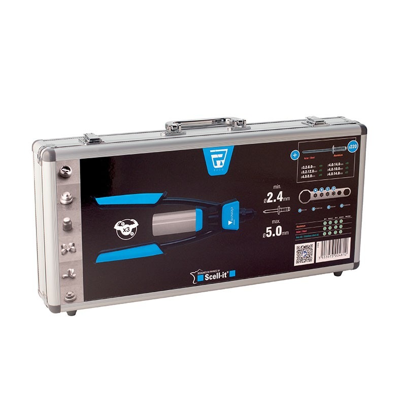 Pince à riveter à levier nouvelle génération ø2,4 à 5mm - SCELL-IT - R200