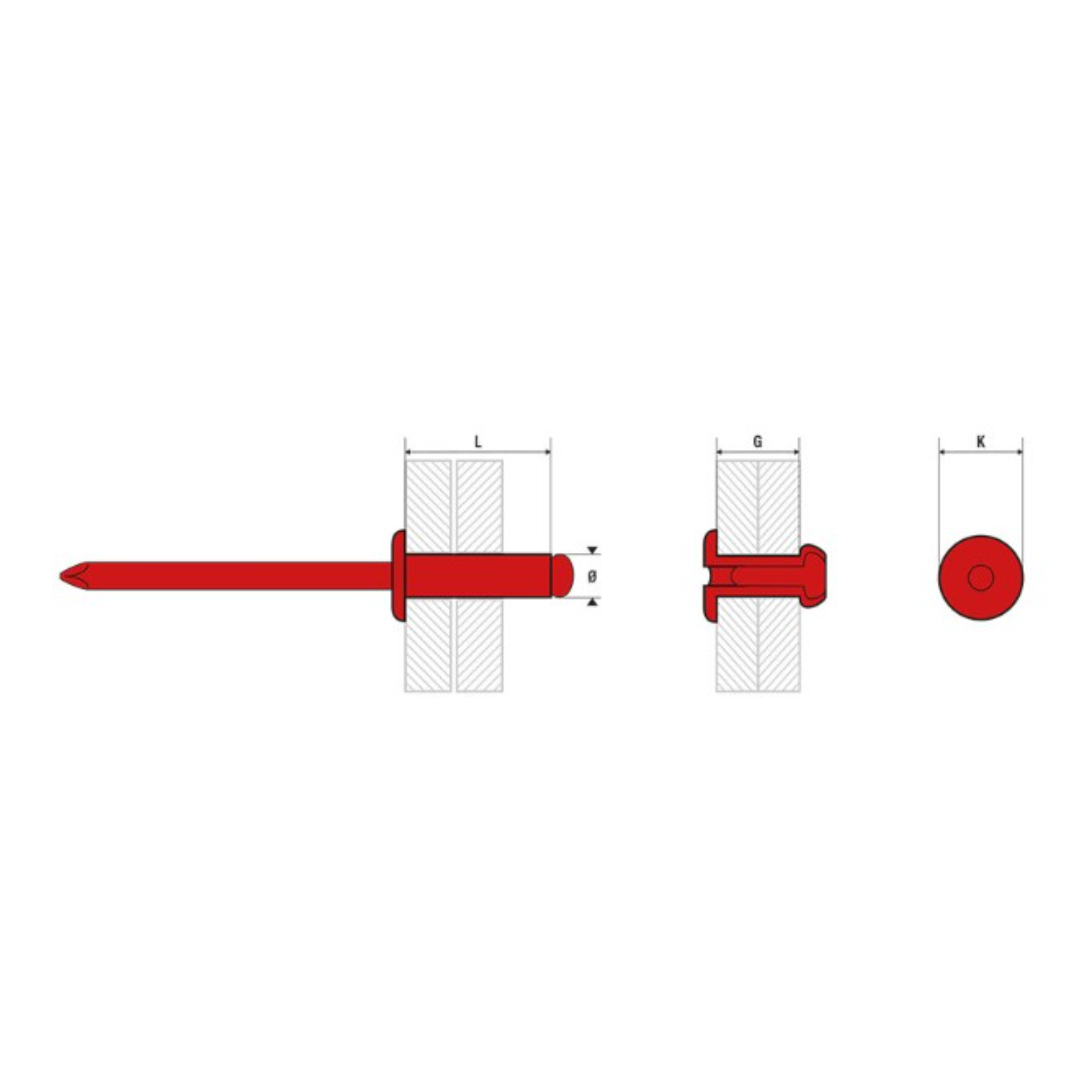 Rivet SD4014 - Lot de 50  SCELL-IT - SD4014-B50