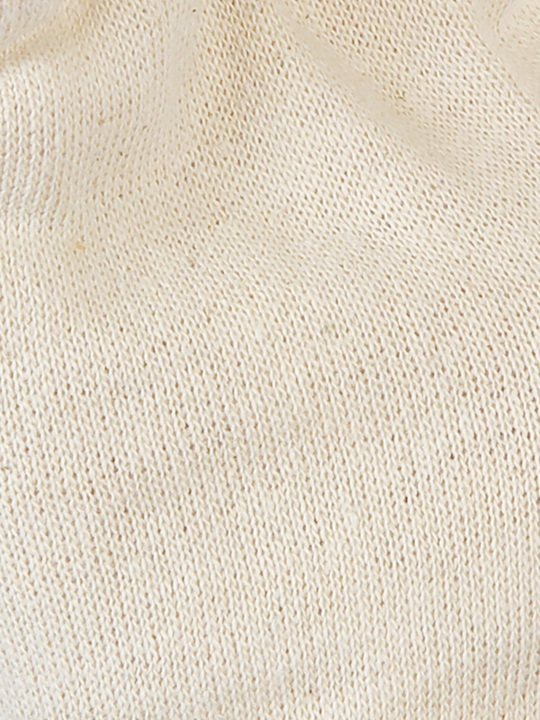 Gant coton Jersey écru Poignet tricot T10 - SINGER - 400JE